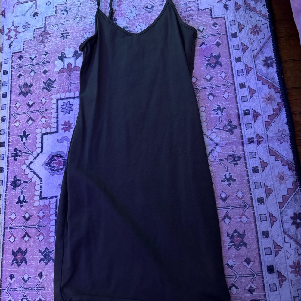Elegant green Slip Dress